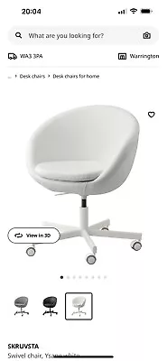 Ikea Desk Chair White • £40