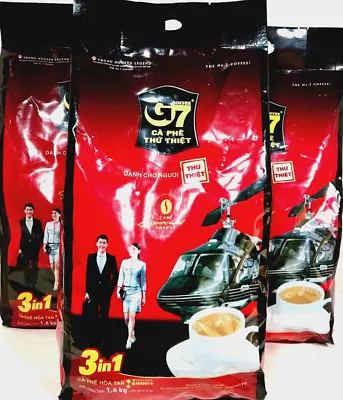 G7 3-In-1 Instant Vietnamese Coffee 100 Sticks X 16g (Pack Of 3)~Exp 12/2/2025 • $67.50