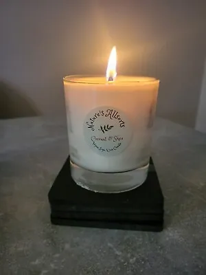 Soya Wax Candle Coconut And Shea 7.5 X 7.5 Cm • £3