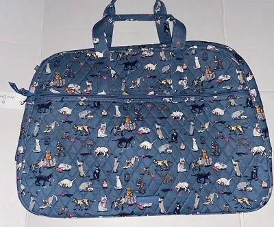 Vera Bradley Grand Traveler Bag Cat’s Meow Travel Luggage Cats Kitten XLARGE NWT • $109.99