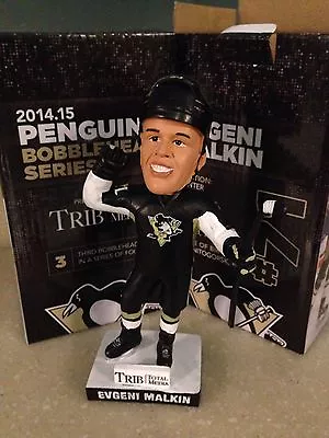 EVGENI MALKIN Pittsburgh Penguins SGA Giveaway BOBBLEHEAD New In Box 1-13-15 • $37.49