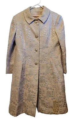 Light Pink Gold Brocade Formal Dress With Coat Elinor Simmons For Malcolm Starr • $305.99