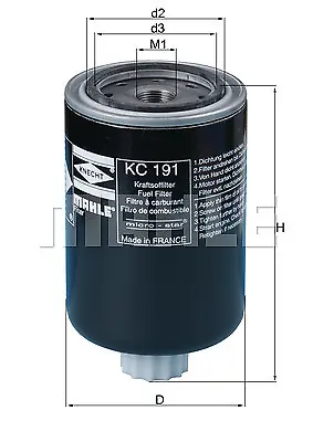 Fits KNECHT KC 191 Fuel Filter OE REPLACEMENT TOP QUALITY • $60.96