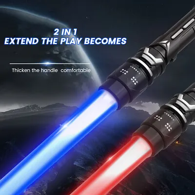 2Pcs Lightsaber Light Up Saber 7 Colors Changeable LED Light Saber·Light·Sword· • £9.19