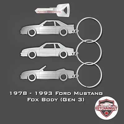 Foxbody Mustang Keychains • $14