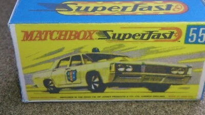 £1.95 • Buy Matchbox -  No55 Police Car - Replica Box