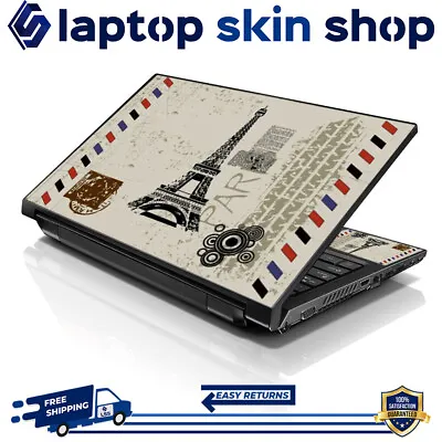 Laptop Skin Sticker Notebook Decal Cover Paris Tower For Dell Apple Asus 17 -19  • $12.95