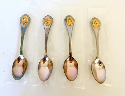 Set Of 4 Vintage LE Limited Edition Teaspoons Inspired By Art Of Berta Hummel • $5
