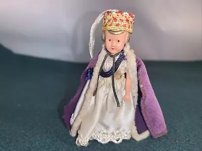 Rare Queen Elizabeth II Coronation Souvenir Roddy Doll Ornament • $51.47