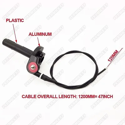 1/4 Turn Twist Throttle With Cable For CRF XR 50 70 TTR KLX110 SSR Pit Dirt Bike • $16.95