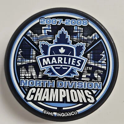 TORONTO MARLIES 2007-08 NORTH DIVISION CHAMPIONS Hockey Puck AHL Maple Leafs • $19.99