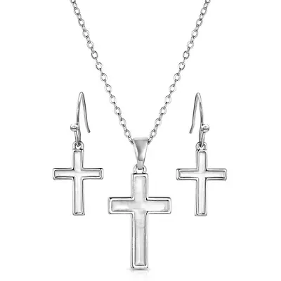 Montana Silversmiths Uwavering Cross Set - Accessories Jewelry Set - Js5845 • $55