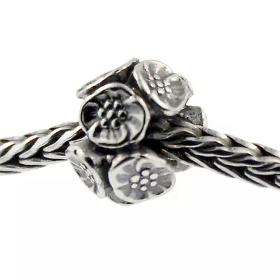 Authentic Trollbeads Sterling Silver 11449 Cherry Blossoms :0 • $22.80