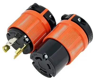 $26.99 • Buy 30 Amp NEMA L5-30P & L5-30R DIY Male And Female Assembly By AC WORKS®