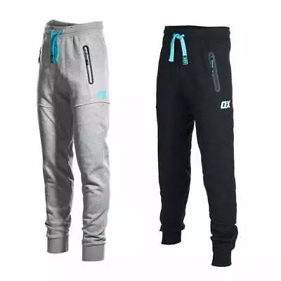 OX Fleece Mens Jogging Bottom Work Pants | Ultimate Comfort Fit | Black Or Grey • £24.95