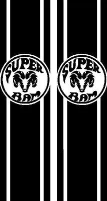Super Ram Truck Bedstripe Graphic Decal .. Compatible With Dodge Ram  Both Sides • $37.95