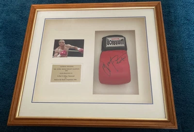 $290 • Buy ANTHONY MUNDINE BOXING GLOVE - Signed And Framed