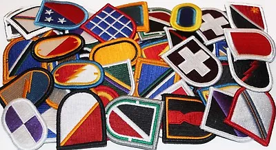 Mixed Lot Of 50 Army Insignia Beret Multicolor Flash & Oval ABN Military Patches • $39.89