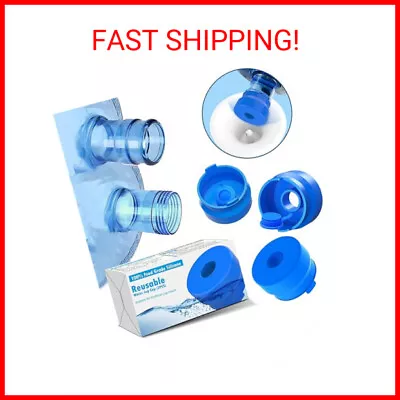 Food Grade Silicone Water Jug Cap For 3 & 5 Gallon Bottles - 3PCS • $10.97