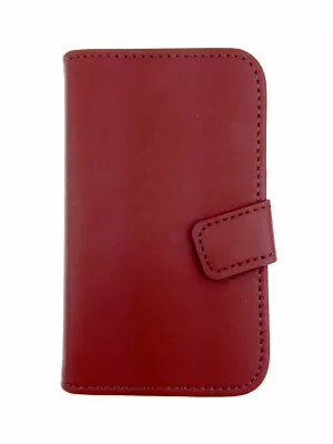 Brown WALLET Plain Case WithCard Slots For Samsung Galaxy Ace GT-S5830/GT-S5830i • £4.68