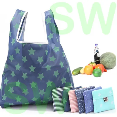 $2.39 • Buy Reusable Foldable Recycle Grocery Shopping Carry Bags Tote Handbags Eco 6 Style