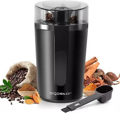 Aigostar Coffee Grinder Electric With Removable Lid Grinder For Coffee Bean • £16.99