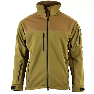 Brand Army Military Style Combat Soft Shell Jacket Coyote Waterproof Windproof • $58.66