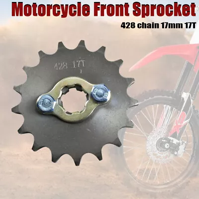 17mm 428 Chain 17T Front Sprocket For 50cc-125cc Dirt Pit Bike ATV Go Kart Quad • $9.99