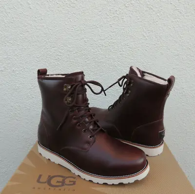 Ugg Hannen Tl Waterproof Cordovan Leather/ Sheepwool Boots Us 8/ Eur 40.5 ~new • $169.95