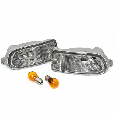 Fit Subaru Impreza 98-01 Gc8 Clear Bumper Repeaters Indicators Pair Lights Z1480 • $96.70