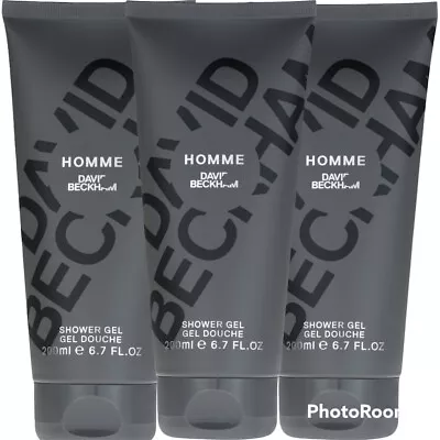 £24.99 • Buy David Beckham Homme Shower Gel 200ml X 3 Free P+P 
