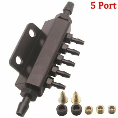 $15.80 • Buy 5 Port Car Vacuum Block Intake Manifold Fuel Gas Wastegate Turbo Boost Universal