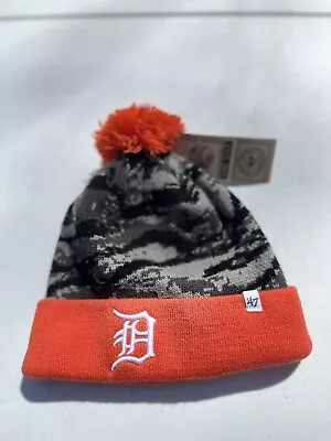 47 Brand Detroit Tigers Digital Camo Cuff Knit Beanie New • $10