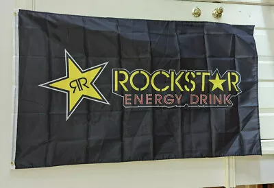 Rockstar Energy Drink Flag Banner 3x5 Ft Mancave Garage Flag MX/SX • $13