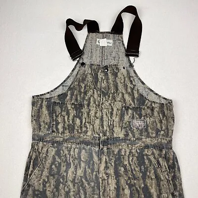 Vintage Gander Mountain Timber Ghost Camouflage Bib Pants Mens Large Outdoor • $12.50