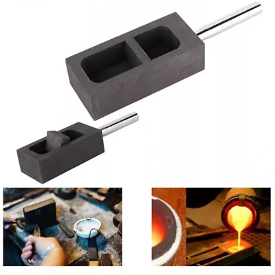 £18.96 • Buy Graphite Mould For Gold Silver Metal Aluminum Melting Casting Refining Tool