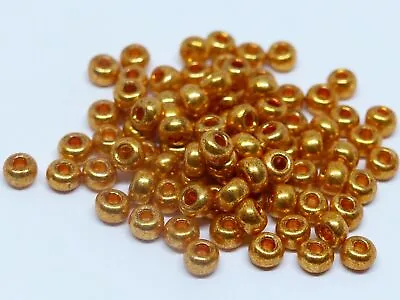 20 (g) 8/0 PRECIOSA CZECH GLASS ROUND ROCCAILLE SEED BEADS - 65 COLOURS  • £1.89