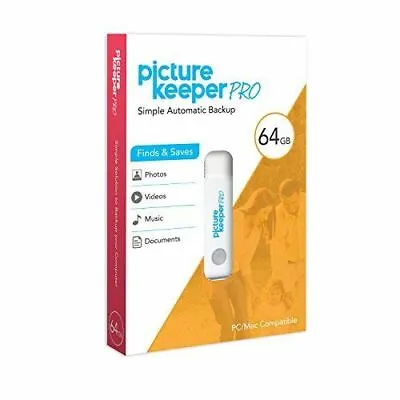 Picture Keeper PRO 64gb PC/Mac Smart Backup Flash Drive Photo/Videos/Music/Docs • $79.99
