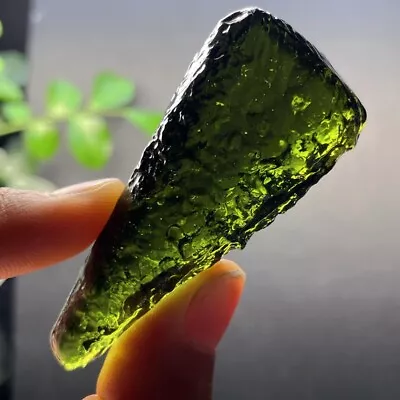 226CT Moldavite Genuine Raw Moldavite Crystal From Czech Republic PICcertificate • $77