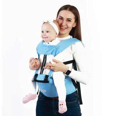 £13.50 • Buy Baby Carrier Ergonomic With Hip Seat Pure Cotton Lightweight And Breathable
