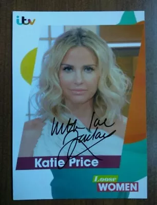 Katie Price Loose Women Pre-signed Autograph Fan Cast Photo Card Free Post • £9.99