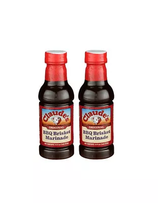 Lot Of 2 Claude's BBQ Brisket Marinade Sauce 16 Oz Very Hard To Find Regionally! • £13.66