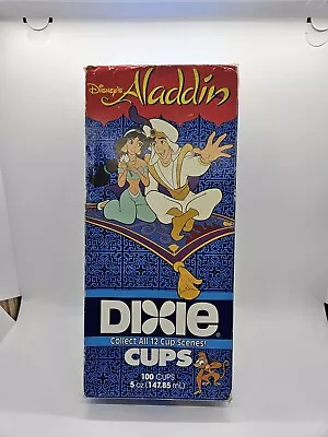 Aladdin Disney Vintage 1993 Sealed Dixie Cup 100-5oz Cups • $0.99