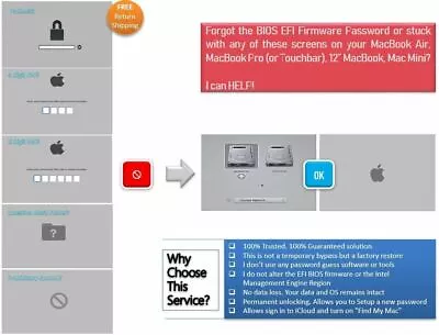 MacBook EFI BIOS Firmware Repair • $50