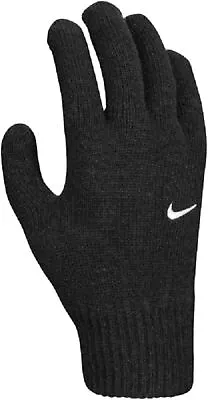 Nike Knit Gloves Black Sports Gloves Winter Gloves S/M Nike Running Gloves • £9.99