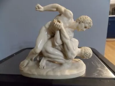 G. Ruggeri Sculpture Greek Wrestlers Pankration Figurine Art • $44