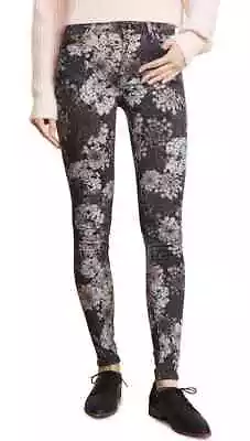 J BRAND Super Skinny Queen Annes Lace Printed Mid-Rise Jeans Size 24 NWT • $29.73