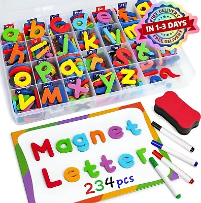 Letras Magneticas Numeros Alfabeto Imanes De Nevera Plastico Colorido Abc NEW US • $35.99