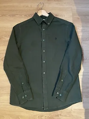 Mens Farah 1920 Green Casual Shirt Size S • £13