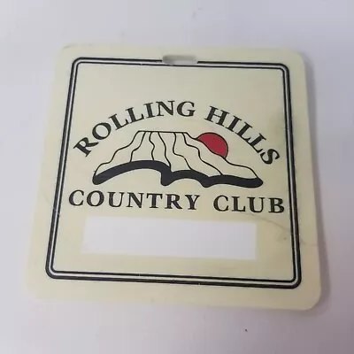 Vintage Rare Rolling Hills Estate Country Club Golf Bag Tag • $9.99